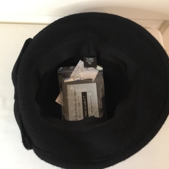 Women’s 1920s Vintage Style Wool Felt Cloche Bucket Bowler Hat - Picture 5 of 5